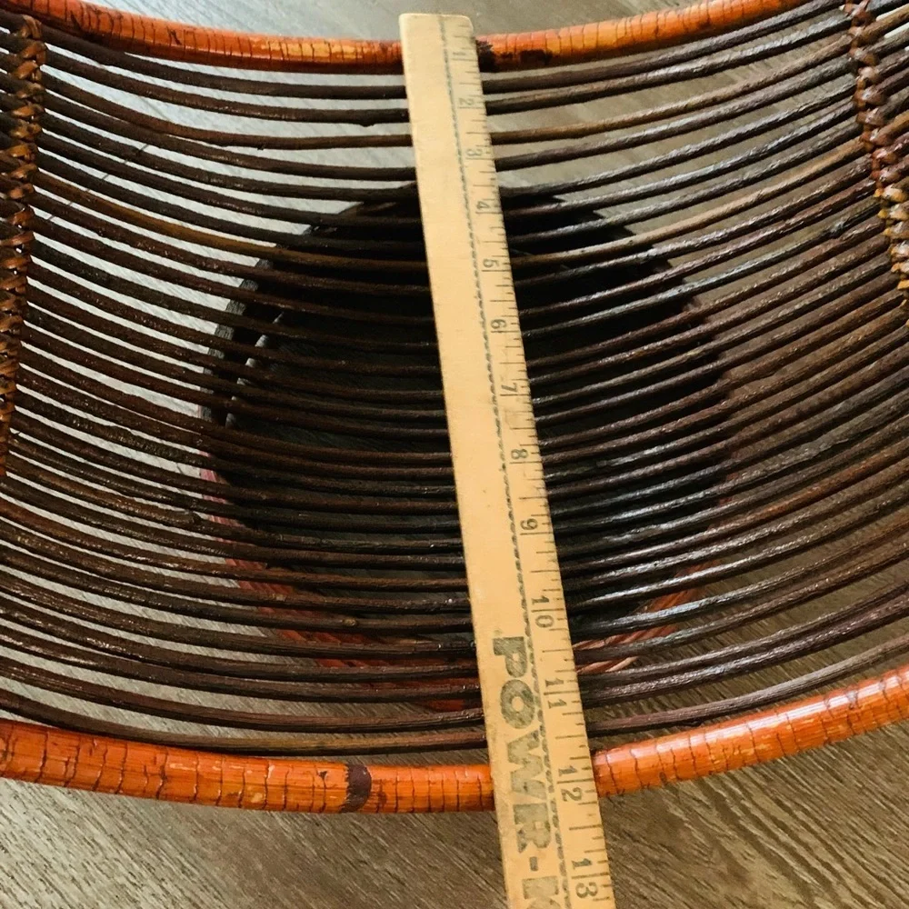 Vintage bamboo magazine holder